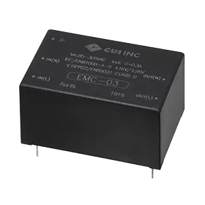 CUI Inc-EMC-03 Starkstromleitungsfilter Power Line Filter 0.3A 305VAC PC Pins Thru-Hole
