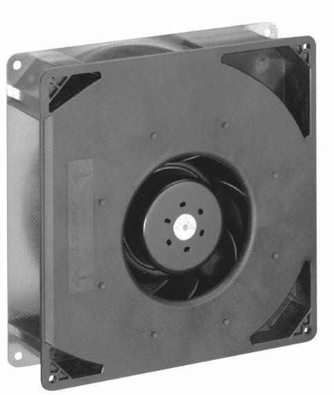 ebm-papst-RG160-28/14NU Gebläse und Lüfter DC Blower Centrifugal Ball Bearing 24V 12V to 28V 123CFM 220 X 220 X 56mm