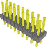 Conn Unshrouded Header HDR 18 POS 2.54mm Solder ST Top Entry Thru-Hole Bulk