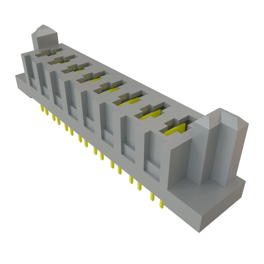 Samtec-PES-08-02-L-VT Steckverbinderleisten und Leiterplattenbuchsen Conn Socket Strip SKT 8Power POS 2.54mm/3.81mm Solder ST Top Entry Thru-Hole Tray
