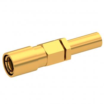Radiall-2002-1571-019 RF-Steckverbinder Conn SMB 0Hz to 4GHz 50Ohm Crimp ST Cable Mount PL Gold