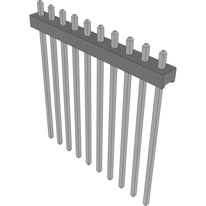 Samtec-MTMM-110-15-T-S-070 Piastre connettori e prese PCB Conn Unshrouded Header HDR 10 POS 2mm Solder ST Top Entry Thru-Hole Bulk