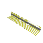 Conn Unshrouded Header HDR 36 POS 2.54mm Solder RA Side Entry Thru-Hole Bulk