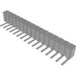 Conn Socket Strip SKT 16 POS 2.54mm Solder RA Side Entry Thru-Hole Tube