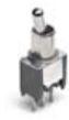 TE Connectivity-1825219-9 Switch Toggle Switch Toggle ON OFF ON SPDT Bat Lever PC Pins 20VAC 20VDC 0.4VA PC Mount with Bracket Bulk
