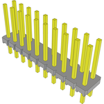 Conn Unshrouded Header HDR 20 POS 2.54mm Solder ST Top Entry Thru-Hole Bulk