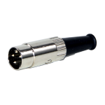 Switchcraft-09BL4MX Steckverbinder, rund Conn Circular DIN PIN 4 POS Solder ST Cable Mount 4 Terminal 1 Port