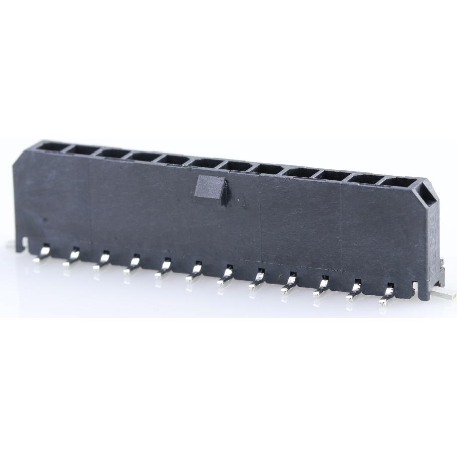 Molex-0436501224 Steckverbinderleisten und Leiterplattenbuchsen Conn Wire to Board HDR 12Power POS 3mm Solder ST Top Entry SMD Micro-Fit 3.0 T/R