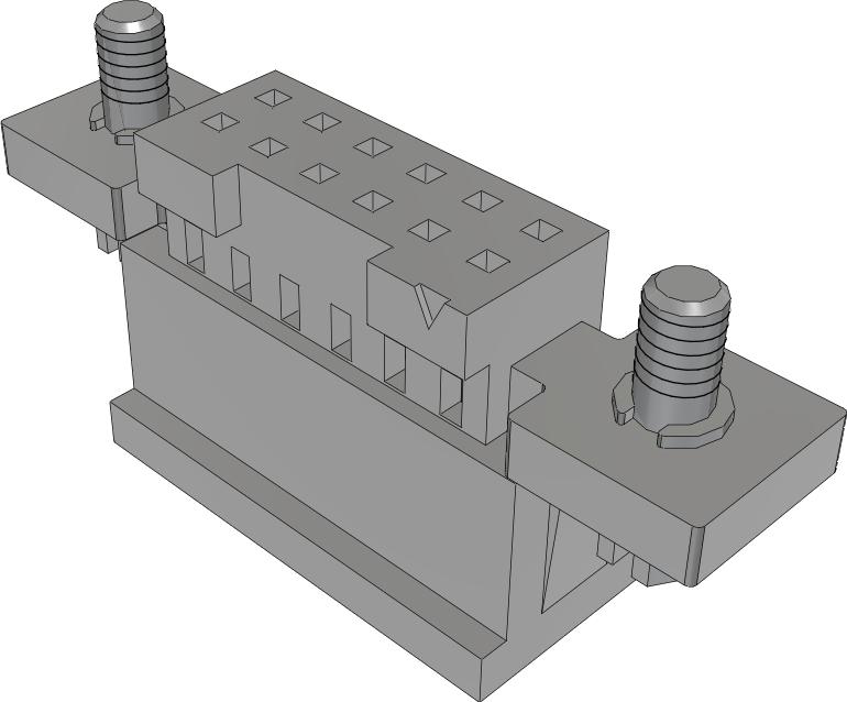 Samtec-ISD2-06-D-S Einzeladersteckverbinder, Gehäuse Conn Housing RCP 12 POS 2mm Crimp ST Cable Mount Black Tube