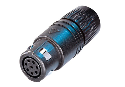 Neutrik Group-OSC8F Connettore circolare Conn Circular SKT 8 POS Solder ST Cable Mount 8 Terminal 1 Port