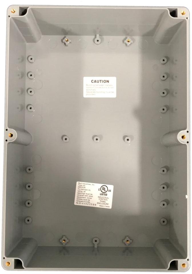 Bud Industries-PN-1335-A Cajas, compartimentos y anaqueles IP68 NEMA 6P PC Box 10.43x7.28x3.74