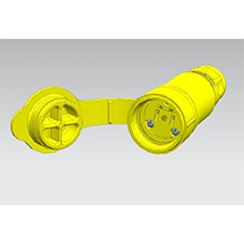 Molex-15W04 Steckverbinder Conn Power RCP 2 POS ST Cable Mount 2 Terminal 1 Port Watertite®