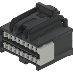 Conn Housing F 16 POS 2.54mm Crimp ST Cable Mount Black