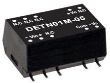 Mean Well Enterprises-DETN01L-05 Convertisseur CC en CC et module de régulateur de commutation Module DC-DC 5VIN 2-OUT -5V/5V -0.1A/0.1A 1W 10-Pin SMD Module Tube