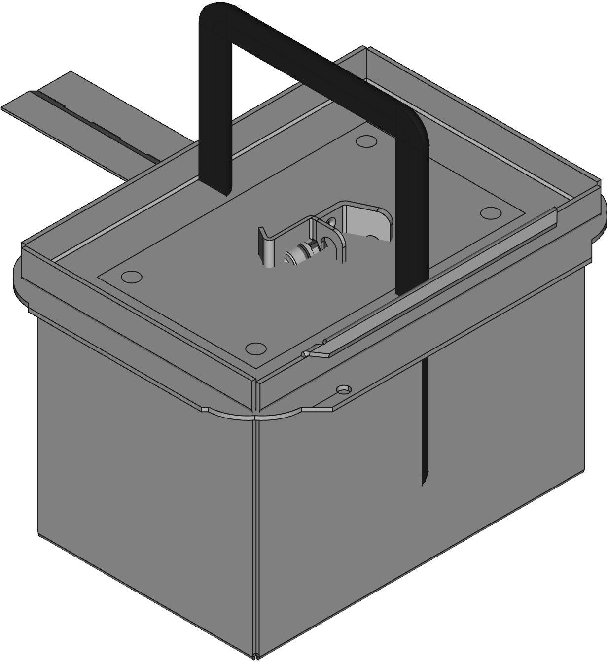 Hammond Manufacturing-1414PHC4 Kästen, Gehäuse und Gestelle Gray Mild Steel Bracket Mount Junction Box