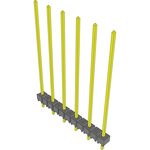 Conn Unshrouded Header HDR 6 POS 5.08mm Solder ST Top Entry Thru-Hole Bulk