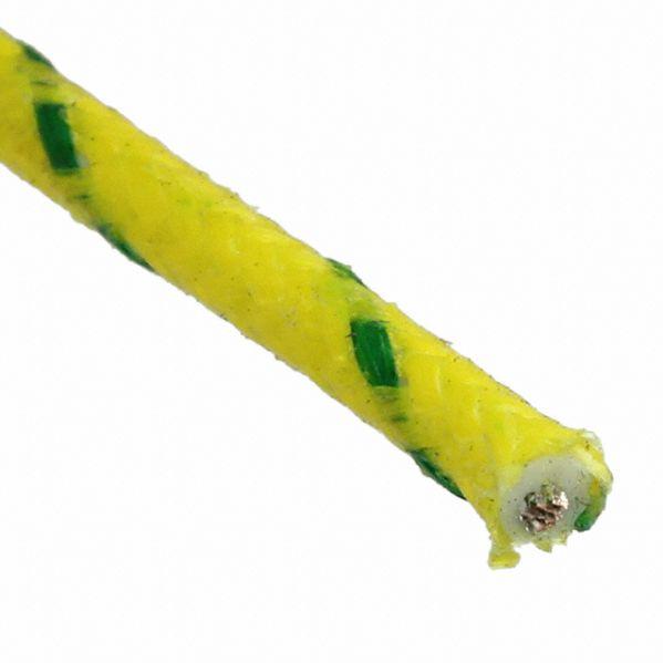 CnC Tech, LLC-3122-18-1-0500-011-1-TS 多芯片封装存储器 Hook-up Wire 18AWG 152.4m 2.55mm Tinned Copper Green/Yellow 300V Reel