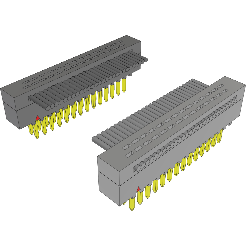 Samtec-FFMD-14-D-06.00-01 扁平/带状电缆组件 Cable Assembly 0.15m 30AWG 0.64mm 28 to 28 POS IDC Connector to IDC Connector M-M TIGER EYE™ Clamshell