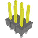 Conn Unshrouded Header HDR 6 POS 2.54mm Solder ST Top Entry Thru-Hole Bulk