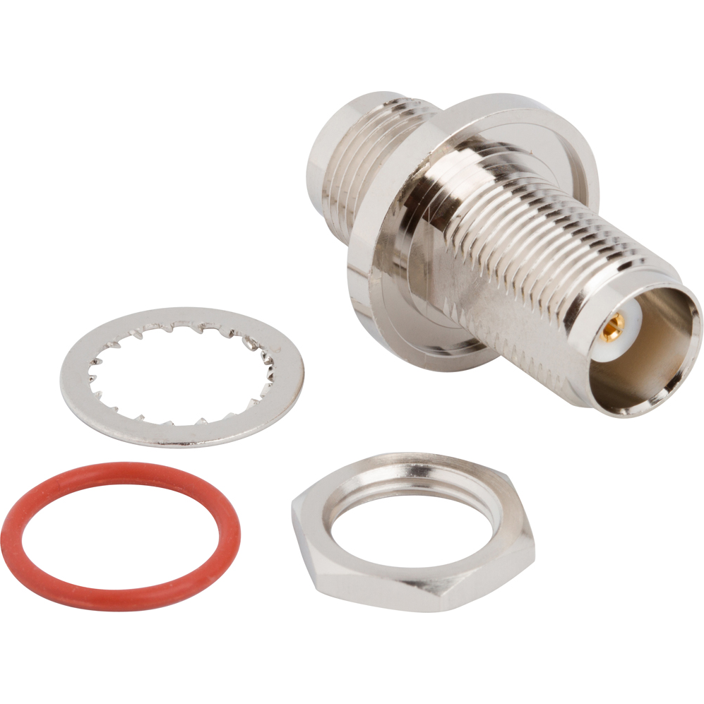 Amphenol RF-AD-TNCJTNCJ-1 Connettore RF Conn TNC Adapter 0Hz to 18GHz 50Ohm ST Panel Mount RCP/RCP Gold