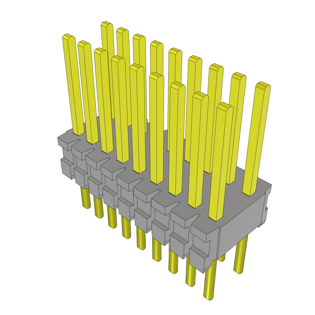 Samtec-TMS-109-01-G-D Connector Headers and PCB Receptacles Conn Unshrouded Header HDR 18 POS 1.27mm Solder ST Top Entry Thru-Hole Tube