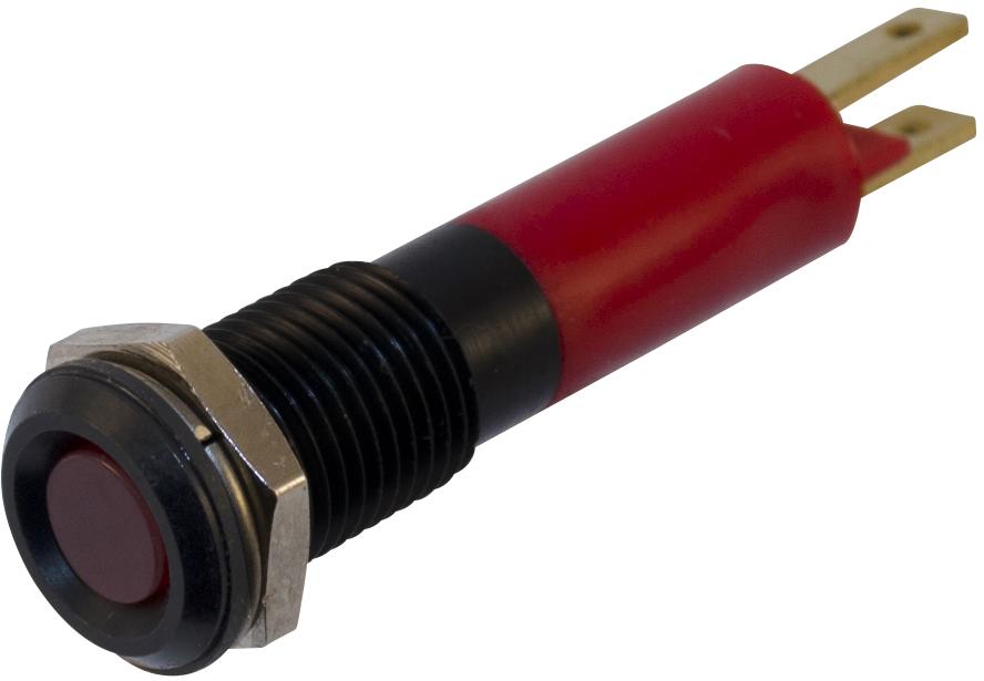 Wamco, Inc-WL-19011353 Panel Mount Indicators LED Panel Mount Indicator Uni-Color Red 15mcd 2-Pin