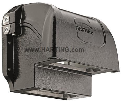 HARTING-10401241000 Adattatori Shrink Boot Hood 90° 24HPR Shell Size Powder Die Cast Aluminum Screw Lock