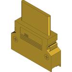 3M-10350-1230-00 Schrumpfbalgenadapter Junction Backshell 180° Nickel Zinc Box