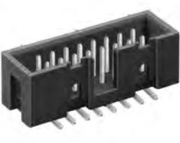 Fischer Elektronik-ASL 08 SMD G B SM Steckverbinderleisten und Leiterplattenbuchsen Conn Shrouded Header HDR 8 POS 2.54mm Solder ST SMD Tube