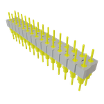 Conn Unshrouded Header HDR 30 POS 2.54mm Solder ST Top Entry Thru-Hole Tube