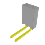 Conn Socket Strip SKT 2 POS 2.54mm Solder RA Side Entry Thru-Hole Bulk