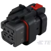 TE Connectivity-776433-2 Einzeladersteckverbinder, Gehäuse Conn Housing PL 6 POS 4.5mm Crimp ST Cable Mount Black Tube