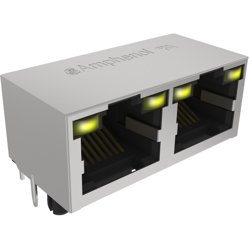 Amphenol Communications Solutions-RJHSE5F8602 Steckverbinder, Telefon und Telekommunikation Conn MOD Jack 8P8C R/A SHLD