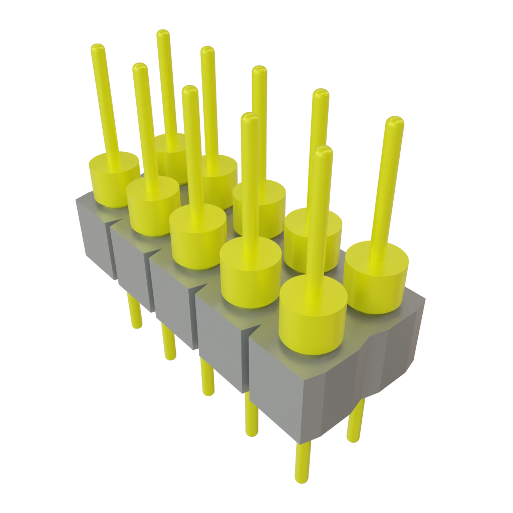 Samtec-TD-105-G-AA Connector Headers and PCB Receptacles Conn Unshrouded Header HDR 10 POS 2.54mm Solder ST Top Entry Thru-Hole Tube