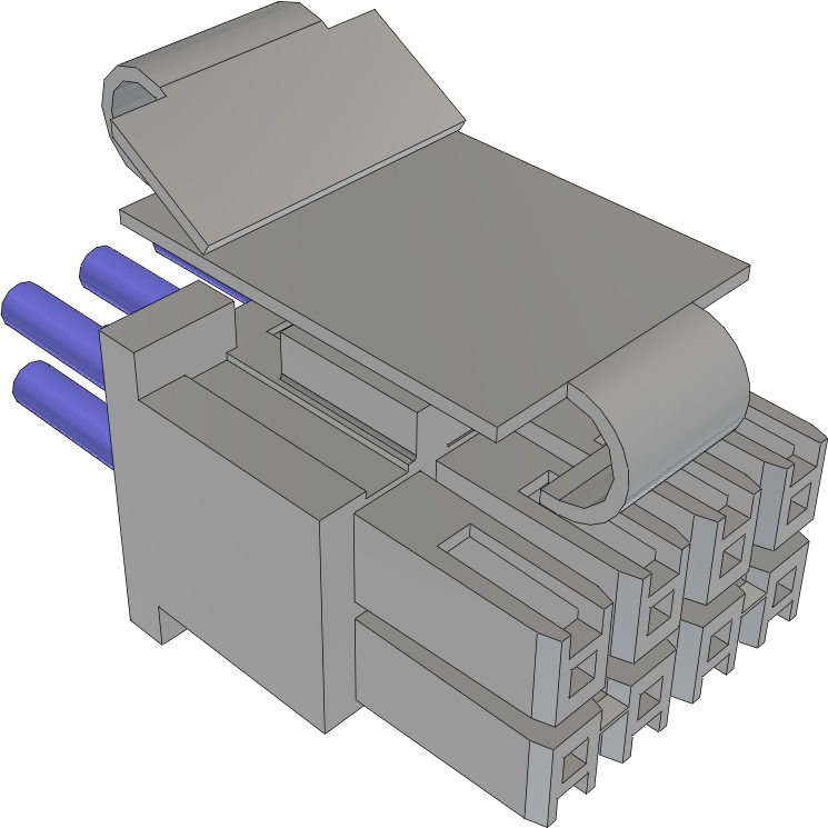 Samtec-MMSDT-04-24-S-18.00-S-K-M Cable Assembly AC Power Cable Assembly 0.457m Power 8 POS SKT Crimp 24AWG