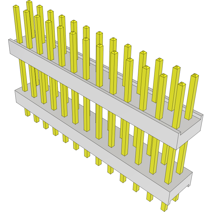 Samtec-HW-13-10-G-D-484-118 连接器插头及 PCB 插座 Conn Board Stacker HDR 26 POS 2.54mm Solder ST Top Entry Thru-Hole Bulk