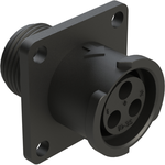 Conn Circular SKT 3 POS Crimp ST Flange Mount 3 Terminal 1 Port Bag