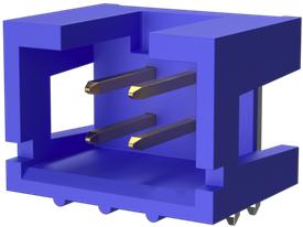 Amphenol Communications Solutions-10087122-710LF 连接器插头及 PCB 插座 Quickie Header, Wire to Board Connector, Double Row, 10 Positions, 2.54 mm (0.1 in.), Vertical, Shrouded Header 0.05 um Gold Flash Plating