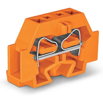 WAGO-262-306 连接器接线板 2-conductor terminal block, with fixing flange, for screw or similar mounting types, Fixing hole 3.2 mm Dia, with 209-123 mounting carrier for DIN 35 rail