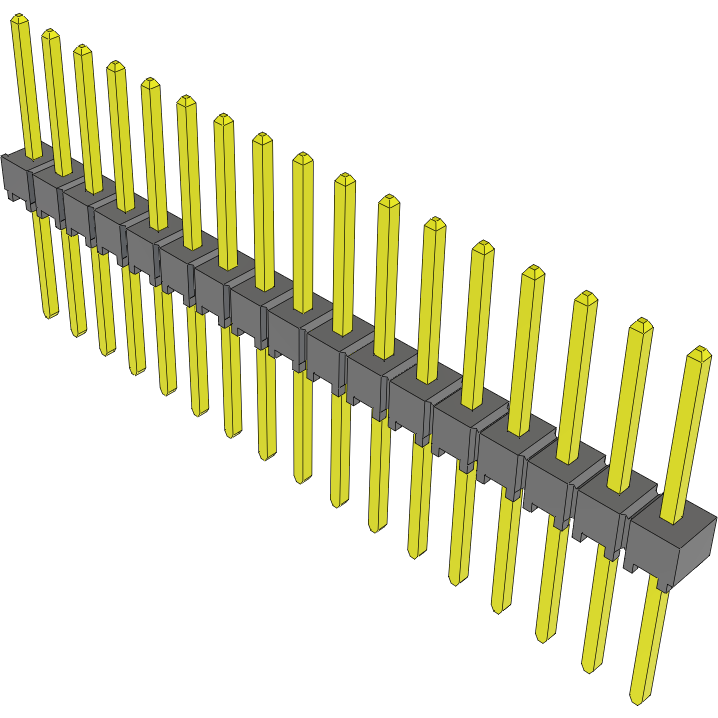 Samtec-TSW-117-16-L-S Piastre connettori e prese PCB Conn Unshrouded Header HDR 17 POS 2.54mm Solder ST Top Entry Thru-Hole Bulk