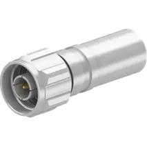 HUBER+SUHNER-23002543 RF-Steckverbinder Conn Type N 0Hz to 11GHz 50Ohm ST Cable Mount PL Gold Bulk