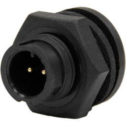 Conxall-W17292-2PG-P-300 圆形连接器 Conn Circular PIN 2 POS Solder ST Panel Mount 2 Terminal 1 Port Bulk