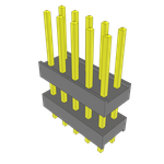 Conn Board Stacker HDR 10 POS 2.54mm Solder ST Thru-Hole Bulk