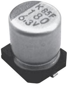 United Chemi Con-APXK160ARA101MF611 Aluminium-Polymer-Kondensator Cap Aluminum Polymer 100uF 16VDC 20%( 6.3 X 5.8mm) SMD 0.024 Ohm 2.49A 15000h 105°C T/R