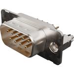 Conn D-Sub M 9 POS 1.37mm Solder ST Thru-Hole 9 Terminal 1 Port FCT Products Carton