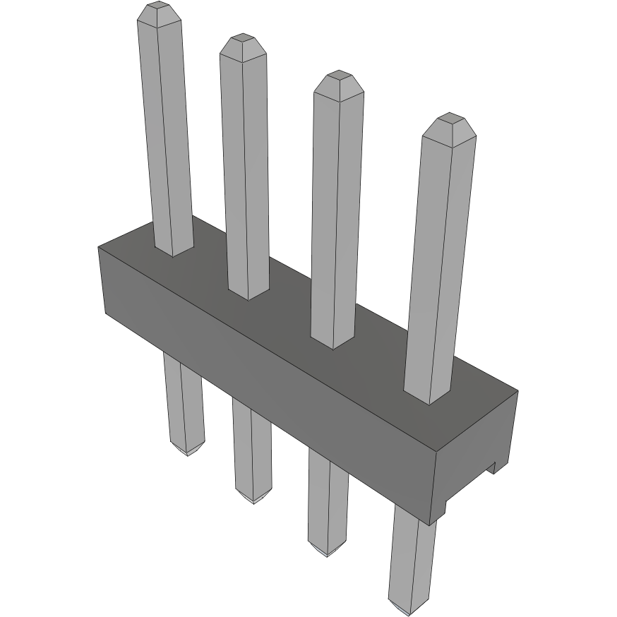 Samtec-MTMM-104-05-T-S-180 Steckverbinderleisten und Leiterplattenbuchsen Conn Unshrouded Header HDR 4 POS 2mm Solder ST Top Entry Thru-Hole Bulk