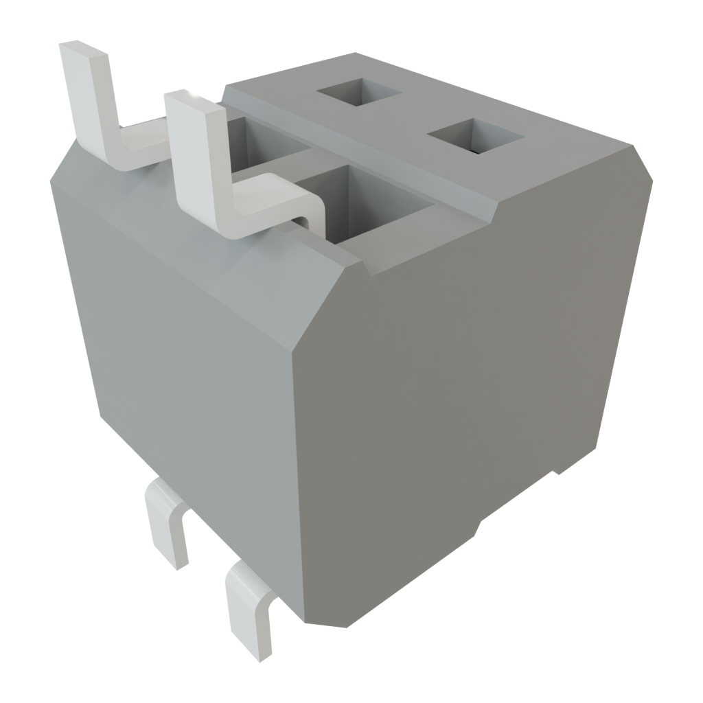 Samtec-CLP-102-02-F-DH-TR Piastre connettori e prese PCB Conn Socket Strip SKT 4 POS 1.27mm Solder RA Side Entry SMD TIGER CLAW™ T/R