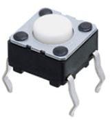 Panasonic Industry-EVQ-PAG05R Switch Tactile Switch Tactile N.O. SPST Round Button PC Pins 0.02A 15VDC 2.6N Thru-Hole Bulk