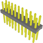 Conn Unshrouded Header HDR 20 POS 2mm Solder ST Top Entry Thru-Hole Bulk