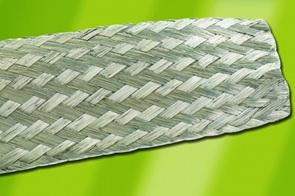 Alpha Wire-1229 SV005 null Flat Braid Tinned Copper Silver Spool